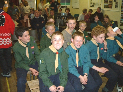 Scouts watching the Thailand Report Back