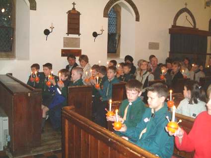 Christingle (Traditional Carols) Service at Stubbings Church -  2003