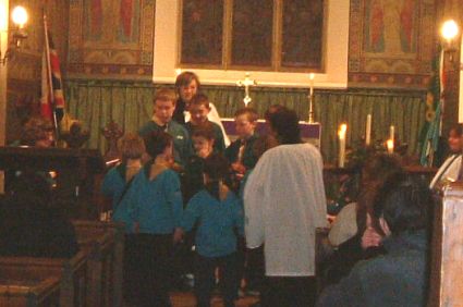 Christingle (Traditional Carols) Service at Stubbings Church -  2004