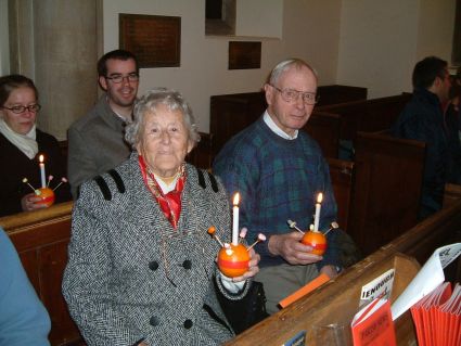 Christingle (Traditional Carols) Service at Stubbings Church -  2004