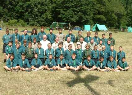 2004 Summer Camp - Group Photo Sunday 1st August 2004 - Bodmin Moor - near St Neot Cornwall