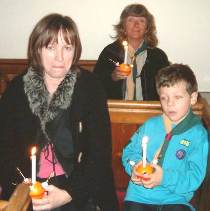 Christingle (Traditional Carols) Service at Stubbings Church -  2005