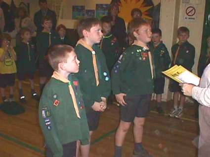 Moving Up Ceremony 4th February 2004