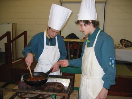 Regional Cooking Competition -  2006 - Pinkneys Green Scouts Represented Maidenhead and Berkshire